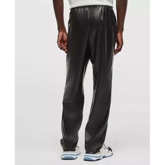 Mode of One Mens Relaxed Fit Faux Leather Pull On Pants Deep Black L 100199538MN - Picture 15 of 15